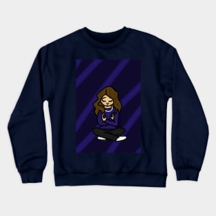 Meditating Girl Crewneck Sweatshirt